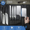 XYJ Authentic Since 1986,Professional Knife Sets for Master Chefs,8-pcs Chef Knife Set with Bag,Sheath,Sharpener Rod,Culinary Kitchen Butcher Meat Kni