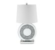 ACME Noralie Table Lamp, Mirrored & Faux Diamonds 40221