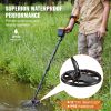 VEVOR Metal Detector for Adults & Kids, 10 Inch Waterproof Search Coil with LCD Display 7 Modes, Adjustable 41''-52'' Aluminum Stem, DSP Chip Higher A