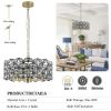 Modern Crystal Chandelier for Living-Room Round Cristal Lamp Luxury Home Decor Light Fixture