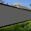 Artpuch Privacy Fence Screen Dark Grey Customized Outdoor Mesh Panels for Backyard, Balcony,Patio,Construction Site with Zip Ties