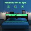 LED Full/Queen/King Headboard Only,Full/Queen/King Headboard with Storage,Full/Queen/King Headboard with Lights, Storage Head Boards Full/Queen/King w