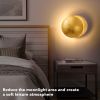 Phases of Moon Wall Fixture, Wall Lamp, Art Decor Style Ambient Accent Lights, Modern Luxury Lamp