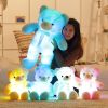 Creative Light Up LED Inductive Teddy Bear Stuffed Animals Plush Toy